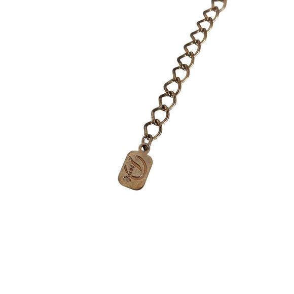 You and I necklace chunky adjustable tie dye faceted beads blue and black - Picture 10 of 10